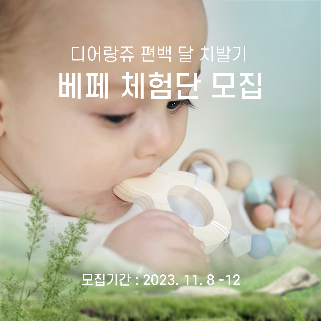 국민 편백 치발기 베페 체험단 모집!